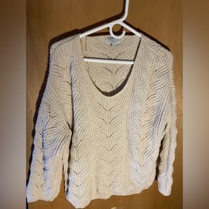 Cream chenille sweater